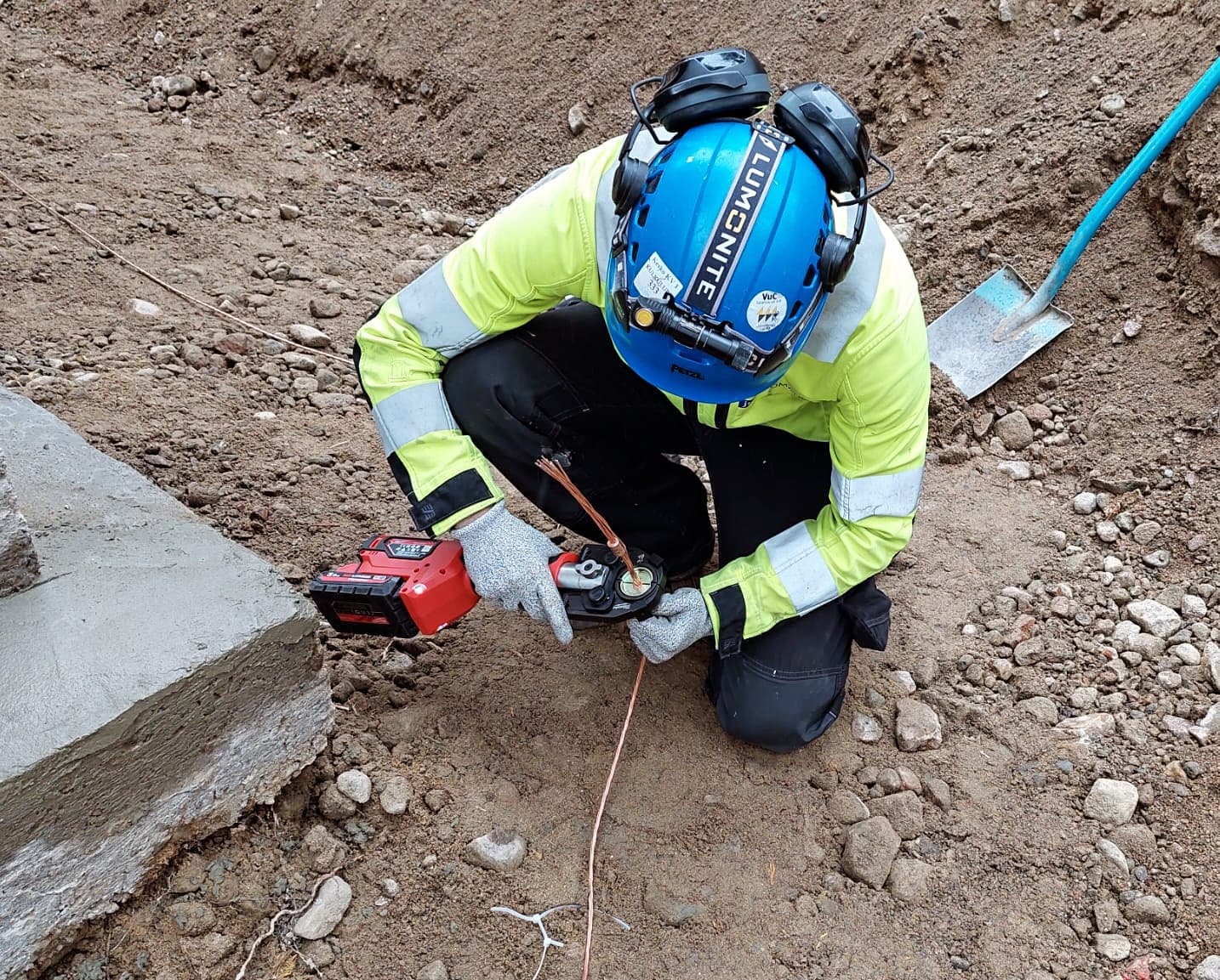 Maadoituselektrodin jatkaminen